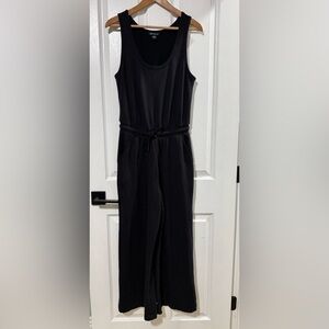 Athleta Black Jumpsuit Soft Fleecy Fabric *Cozy* Size Small